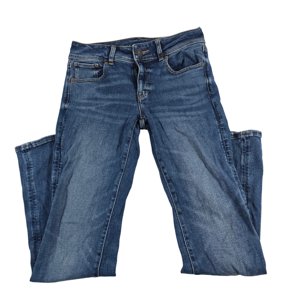 American Eagle Kick Boot Super Stretch Jeans Medium Wash Blue Bootcut 12513